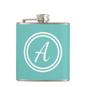Flacon fait sur commande bleu-clair et blanc de