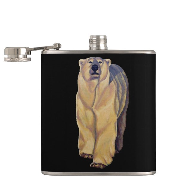 Flacon fait sur commande de boissons d'ours blanc (Ouvert)