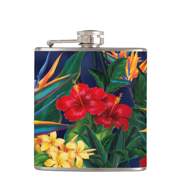 Flacon floral hawaïen paradisiaque tropical (Devant)