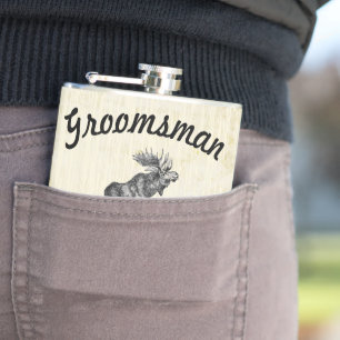 Flacon Groomsman Vintage Moose