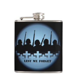 Flacon militaire pour hommage de peur d'oublier la