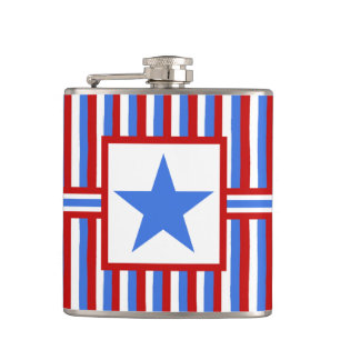 Flacon moderne patriotique américain de hanche d'