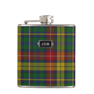 Flacon monogramme De Clan Buchanan Tartan Plaid
