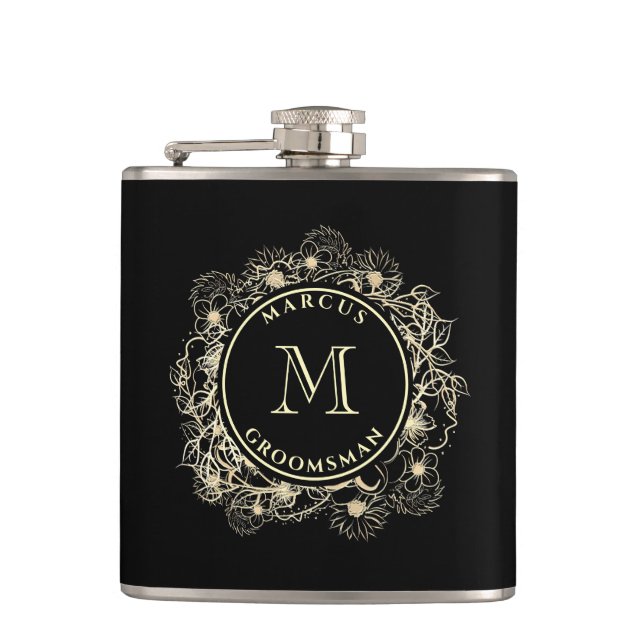 Flacon Monogramme de l'éleveur d'or noir (Devant)