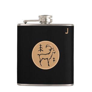 Flacon monogramme noir - Zodiac - Capricorne