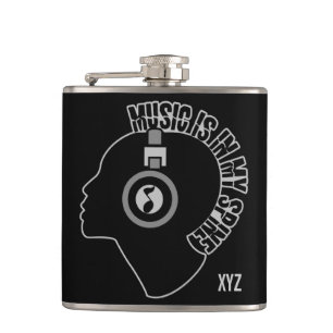 Flacon monogramme personnalisé de musique
