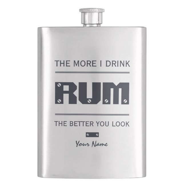Flacon monogramme personnalisé RUM (devant)