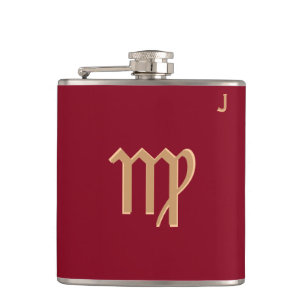 Flacon monogramme rouge - Zodiac - Virgo