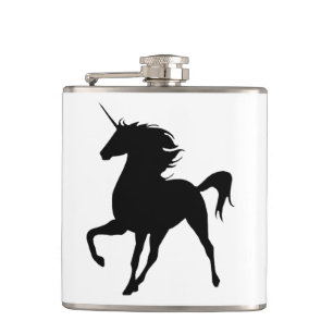 Flacon noir de silhouette Unicorne
