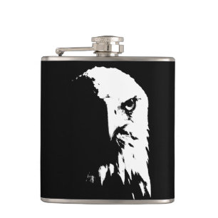 Flacon noir et blanc d'Eagle chauve