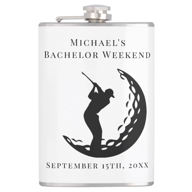 Flacon personnalisé | Bachelor Golf Week-end (Devant)