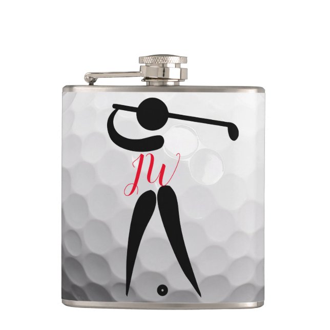 Flacon personnalisé de hanche de golf (Devant)