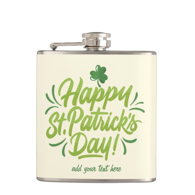 Flacon personnalisé de la St. Patrick Fête de la b (Devant)