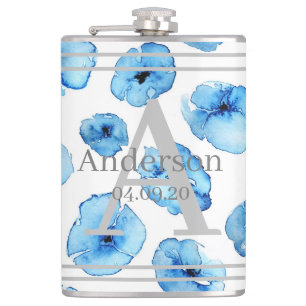 Flacon - Poppies bleues personnalisées