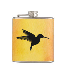 Flacon pour aquarelle tropical de Colibri de