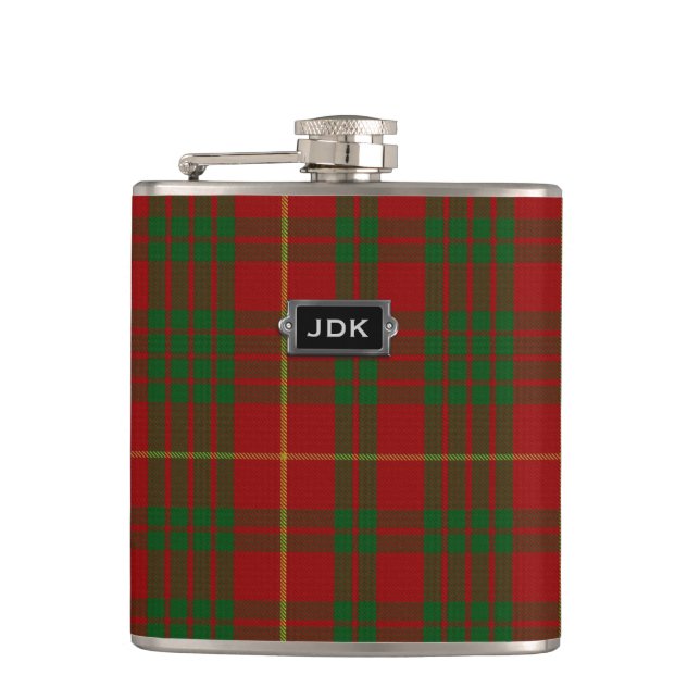 Flacon Tartan Plaid Monogramme Cameron Clan (Devant)
