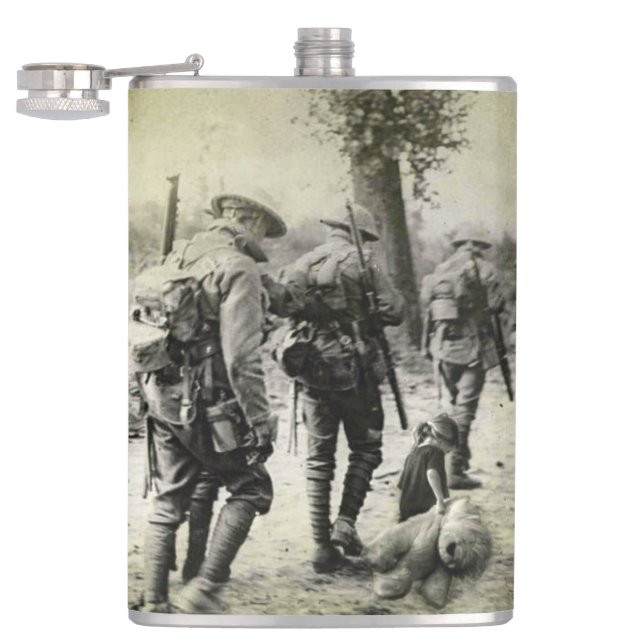 Flacon vintage photo WWI 8oz (Ouvert)