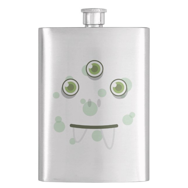 Flacon visage Monster vert (devant)