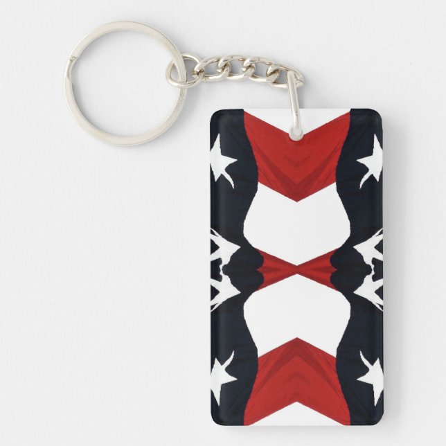 Flag Abstract Keychain (Front)