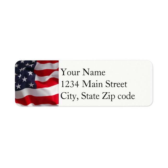 Flag address label (Front)