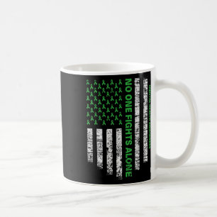 Flag Alone Mental Health Awareness No One Fights  Coffee Mug