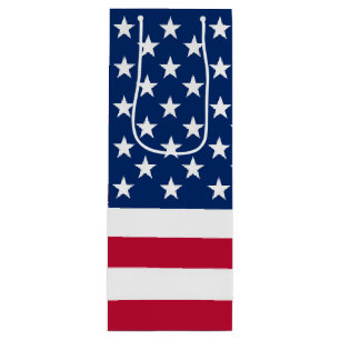 Flag America American country travel Wine Gift Bag