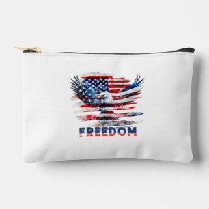 Flag and eagle of the United States.Freedom. Accessory Pouch