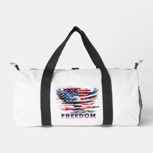 Flag and eagle of the United States.Freedom. Duffle Bag