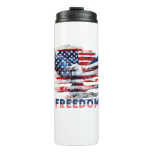 Flag and eagle of the United States.Freedom. Thermal Tumbler