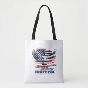 Flag and eagle of the United States.Freedom. Tote Bag