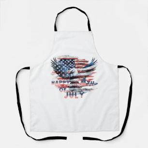 Flag and eagle of the United States. Independence Apron