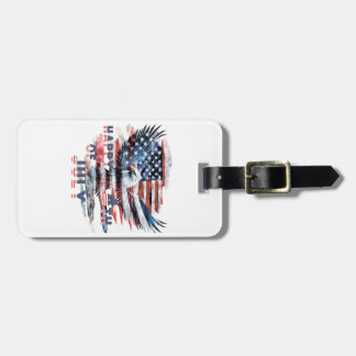 Flag and eagle of the United States. Independence  Luggage Tag