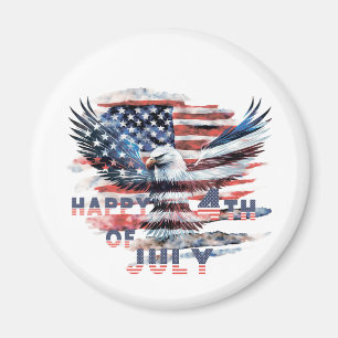 Flag and eagle of the United States. Independence  Magnet