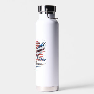 Flag and eagle of the United States. Independence Water Bottle