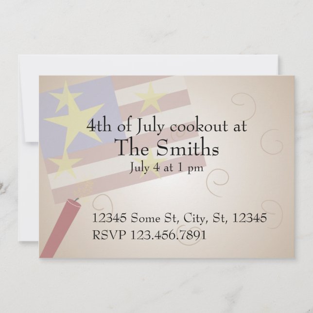 Flag and Firecracker Cookout (Front)