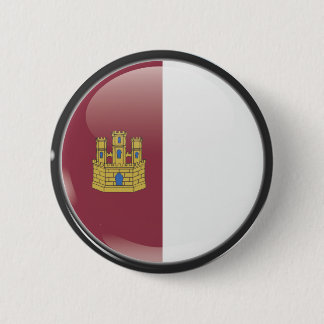 Flag and shield of Castille-La Mancha 2 Inch Round Button