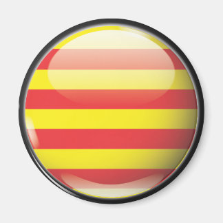 Flag and shield of Catalonia Magnet