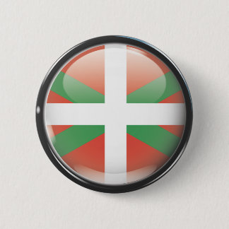 Flag and shield of Euskadi 2 Inch Round Button