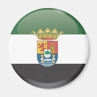 Flag and shield of Extremadura Magnet