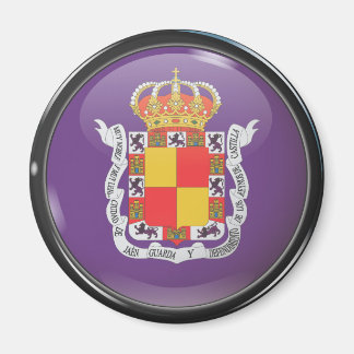 Flag and shield of Jaén Magnet