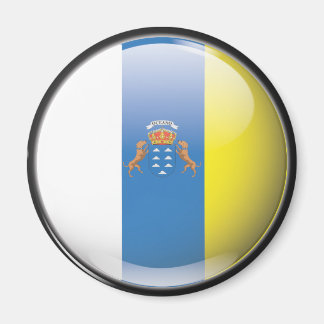 Flag and shield of the Canary Islands Magnet