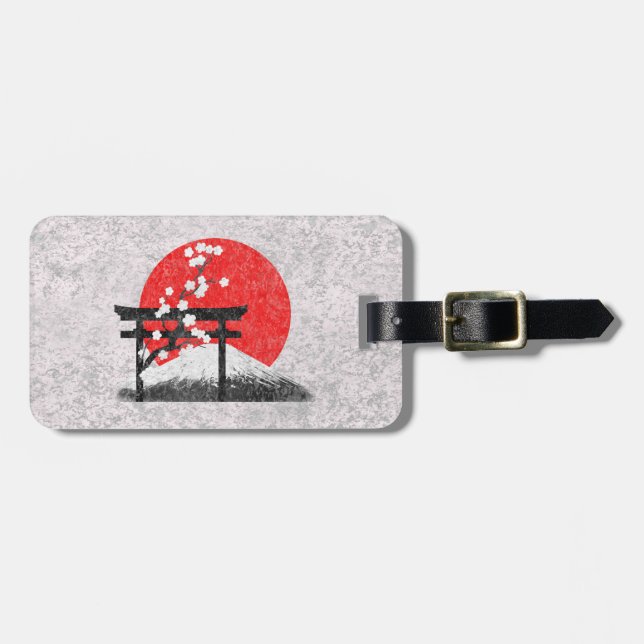 Flag and Symbols of Japan ID153 Luggage Tag (Front Horizontal)