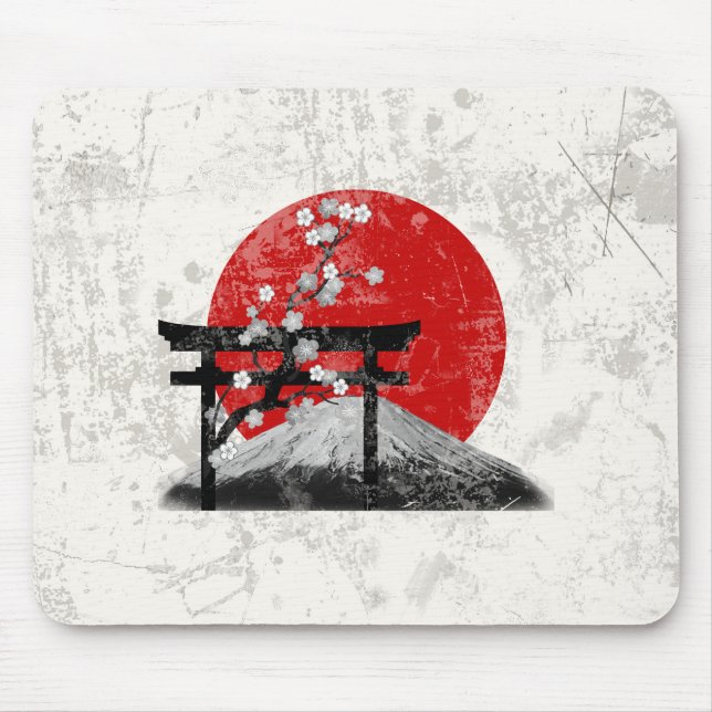 Flag and Symbols of Japan ID153 Mouse Pad (Front)