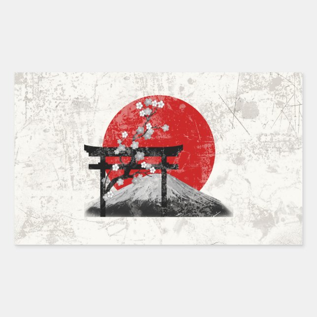 Flag and Symbols of Japan ID153 Sticker (Front)