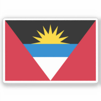 Flag Antigua and Barbuda Custom-Cut Vinyl Sticker