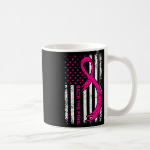 Flag Back The Pink Breast Cancer Awareness Ribbon Coffee Mug