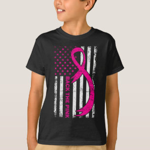 Flag Back The Pink Breast Cancer Awareness Ribbon T-Shirt