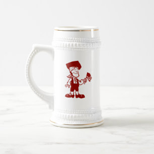 Flag Bearing Colonial Man Beer Stein
