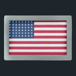 Flag Belt Buckle<br><div class="desc">Belt buckle shown with a patriotic usa flag print. Customize this item or buy as is.</div>