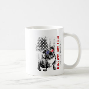 Flag Best English Bulldog Dad Ever 4th Of July  Coffee Mug